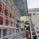 임실사다리차 작업으로 고등학교 책상과 의자 양중 작업과, 완주군 봉동사다리차 작업으로 단열재 양중...