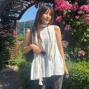 르바 LEVAR 여름 플레어 슬리브리스 탑 후기