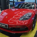 718 | 고양 랩핑 포르쉐 718 박스터 마이애미 블루 전체랩핑 시공 후기