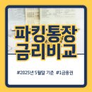 파킹통장 이자율(최대 4%) 현황 및 금리비교 후기, 2025년 5월말 기준