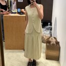 강남-199 | Gongdid Design) / 신세계강남 팝업스토어 플리츠스커트(GD199 – Denim Pleated Skirt) 구매후기, 착샷