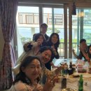 노을그려진바다풍경 이미지