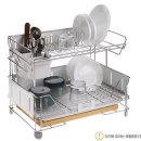 [재입고]한샘 2단 식기건조대 스테인레스스틸 506 x 346 x 407 /Hanssem 2 Tier Dish Rack/수저통포함 /코스트코 아울렛/오명품아울렛 이미지