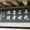 왕씨삼세충효정려 이미지