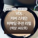 VDL 브이디엘 커버 스테인 퍼펙팅 쿠션 리필 A02호 내돈내산 후기 (+색상, 발색사진 有)