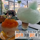 상수역 카페 콜린 내돈내산 후기(홍시빙수, 솜사탕커피 맛볼 수 있는 꽃 향기 가득한 카페)
