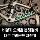 대구부분정비 | 비앙키 올트레 XR4 자전거 오버홀 정비 후기 (대구 고라운드 자전거 전문점)