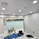 삼성중앙요양보호사교육원 | 김천 빔프로젝터 설치, 이펀 프로젝터와 150인치 전동스크린 매립 시공