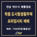 프라임114공인중개사사무소 | 여수 학동 소형 아파트 풀옵션 프라임시티 급매매