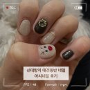 아시네일 | 애견동반 신대방역 네일 아시네일 다녀온 후기 크리스마스네일 추천