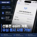 앤텔레콤 선불폰 eSIM 개통 조건, 유심 동시 사용 방법