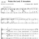 [성가악보] Praise the Lord, O Jerusalem / 주 찬양 오 예루살렘 [J. H. Maunder] 이미지