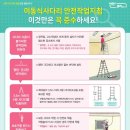 이동식 사다리 안전지침 이미지