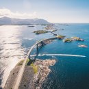 노르웨이, 대서양로의 스토세이선뎃 다리 이미지