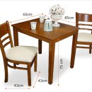 [강남개포]2인용직사각 식탁!! 의자2개+방석+식탁보 3만원 이미지