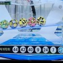 오늘자 1172회 로또 1등 당첨 번호 이미지