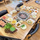 논산 아리스타cc 맛집 고기 먹으려면 대청마루 만한 곳이 없어요 이미지