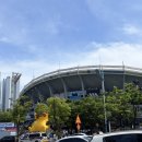 사직야구장 직관 후기(먹거리, 중앙탁자석 시야)