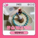 [대전] 복수동 레터링 케이크 &#39;윤슬케이커리&#39; 도시락케이크 후기