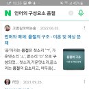 저 언어의 구성요소... 검색해서 보는데... 국어교사 블로그에서, , 이미지