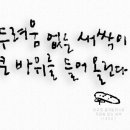 두려움 없는 새싹-그림글자,캘리그라피,글자일러스트 이미지