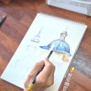 기초부터 완성까지, 색연필 스케치 이미지