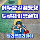 보행자전용도로 2-531 | 아파트 보행자구역 표지병 시공완료 점등형 안전 도로표지병설치