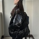 비바핏 | 비바브라운 글로시 하프 하이넥 패딩 블랙 후기 무신사 가성비 오버핏 겨울패딩