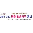 청송자두 홍보겸 시식 잠실역 구내 청송자두 CAP단장 조정래 청마 친우 이미지