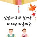 윤일환경 | 설날과 추석은 왜 매년 날짜가 다를까?(양력과 음력의 차이와 생긴 이유)