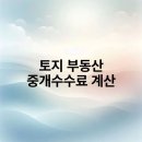 서면데시앙부동산중개 | 토지 부동산 중개수수료 계산