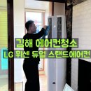 (주)엘지약품 | 김해 에어컨청소 LG 엘지 휘센 듀얼 스탠드에어컨 곰팡이 박멸