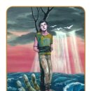 The Red Tarot Card -The Hanged Man 이미지