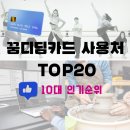 경희대 K-TOP 태권도 | 꿈디딤카드 사용처 랭킹 TOP20 | 10대가 가장 많이 쓰는 곳은?