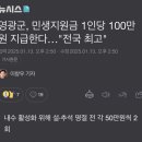 전라도 영광군 1인당 민생지원금 100만원 이미지