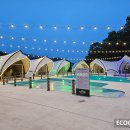 포천 글램핑장 수영장 합성목재 로프휀스 설치했습니다. 이미지