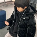 4107 | 뉴발란스 키즈 패딩 추천 하이글로시 숏다운 오리털 점퍼 130사이즈