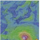 22호 태풍도 일본갈 가능성 이미지