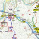 시루봉(500m). 멀산(651m). 마항산(731m). 말목산(543m). 깃대봉(△무주 413/285m)/전북무주 이미지