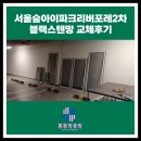 블랙아이2 | 서울숲아이파크리버포레2차 블랙스텐망 시공후기