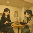 만화 속 주인공이 된 선혜와 가온이 이미지