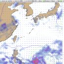 제 16호 태풍 산바 예상경로 : 제대로 올라옵니다. : 주의 이미지