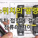 전기실무 - 스위치용량(부하용량 계산법), 스위치 접점에 걸리는 전류의 차이 이미지