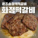 광주송정역떡갈비 화정떡갈비 내돈내산 후기