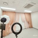 스튜디오 커튼 핑크쉬폰커튼 설치 후기