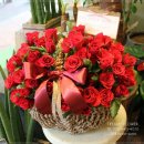 [의정부꽃배달]빨간장미꽃바구니, 장미100송이 가격, 백일기념꽃바구니 추천 이미지