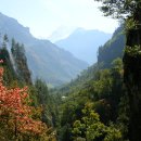 네팔의 히말라야 산맥 마나슬루 (Manaslu) - 세계 제9위의 산 이미지
