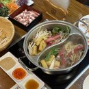 485 | 인천 구월동샤브샤브 꽃마름뉴코아아울렛인천점 목심/양지 반반 육수 후기