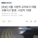 [속보] 서울 시청역 교차로서 대형 교통사고 발생‥사상자 15명 이미지