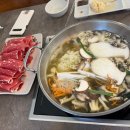 야채처녀버섯총각샤브칼국수